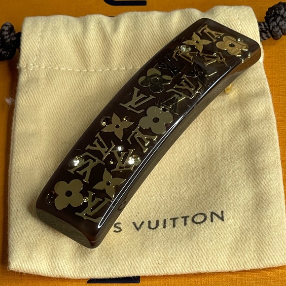 Louis Vuitton Inclusion Gold Tone Hair Clip - Picture 8 of 9